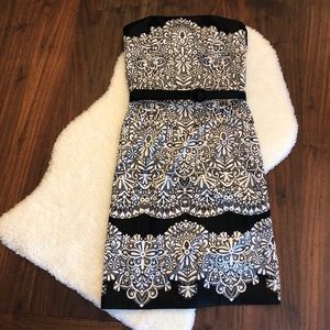 White House Black Market bodycon strapless dress